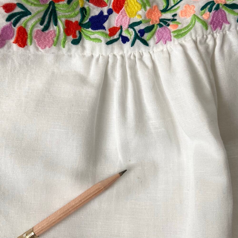 J. Crew Floral Embroidered Tank Top Size 6 - Picture 4 of 7